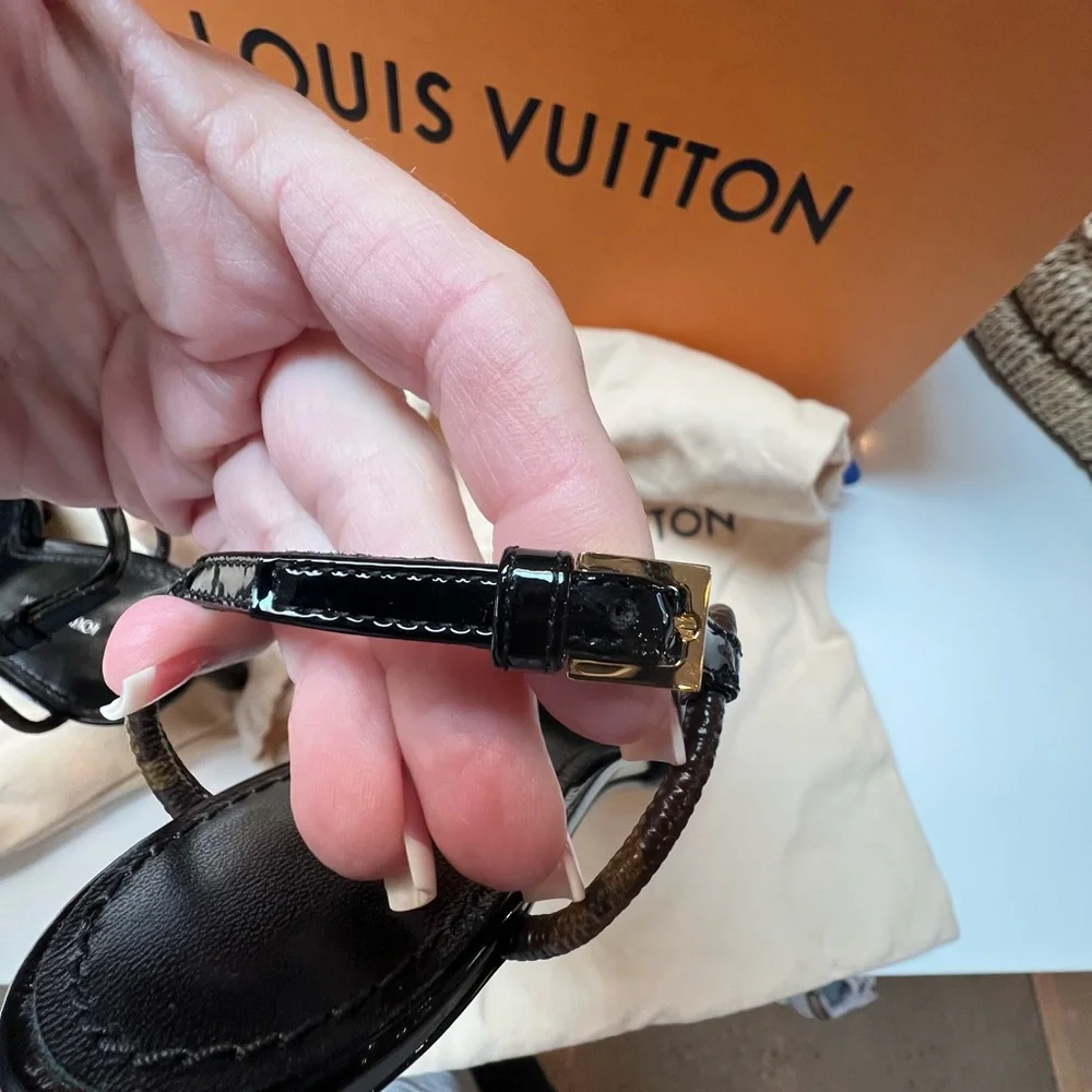 Louis Vuitton Cherie Monogram Brown Slingback Pumps - Picture 7 of 16